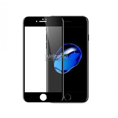 Скло iPhone 6 Plus/6S Plus 5.5 (0.3 мм, 4D ARC, чорне) Люкс