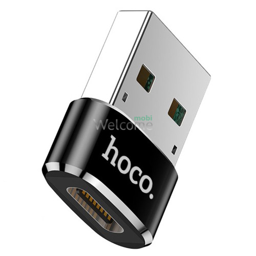 Перехідник HOCO UA6 Type-C to USB black
