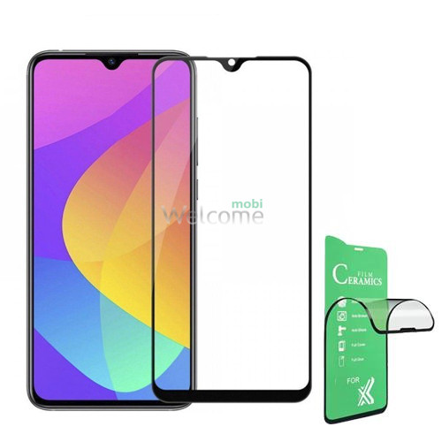 Скло Xiaomi Mi A3 Full Glue Ceramics black