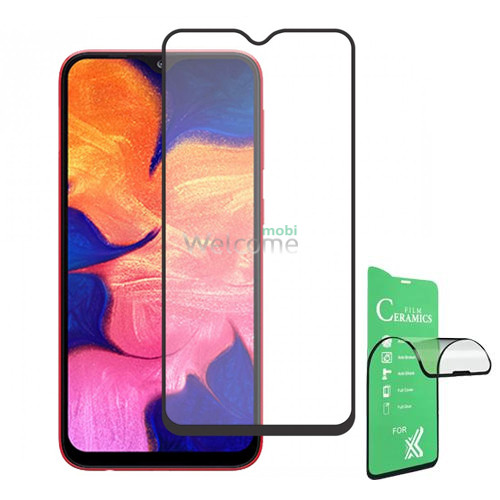 Скло Samsung A107 (2019) Galaxy A10S/M017 Galaxy M01S Full Glue Ceramics black