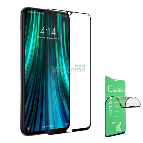 Скло Xiaomi Redmi Note 8 Full Glue Ceramics black