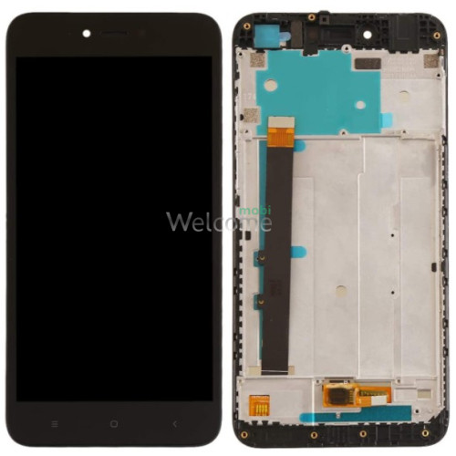 Дисплей Xiaomi Redmi Note 5A,Y1 Lite в сборе с сенсором и рамкой black