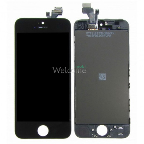 Дисплей iPhone 5 в зборі з сенсором та рамкою black (in-cell AAAAA+)