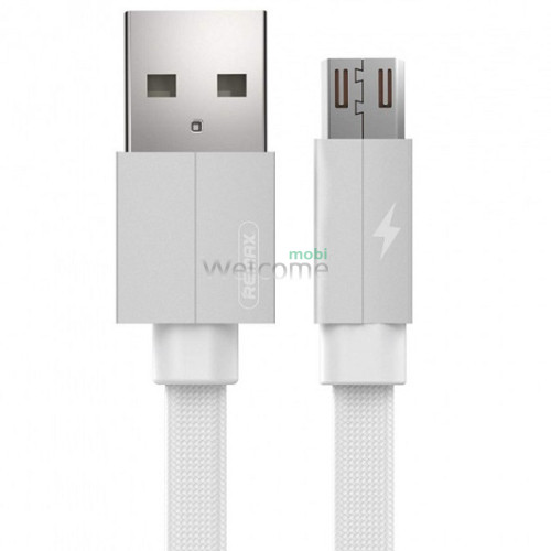 USB кабель micro Remax Kerolla RC-094m, 2.4A 1m white