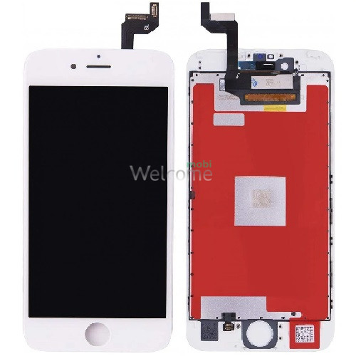 Дисплей iPhone 6S в сборе с сенсором и рамкой white (оригинал) Sharp