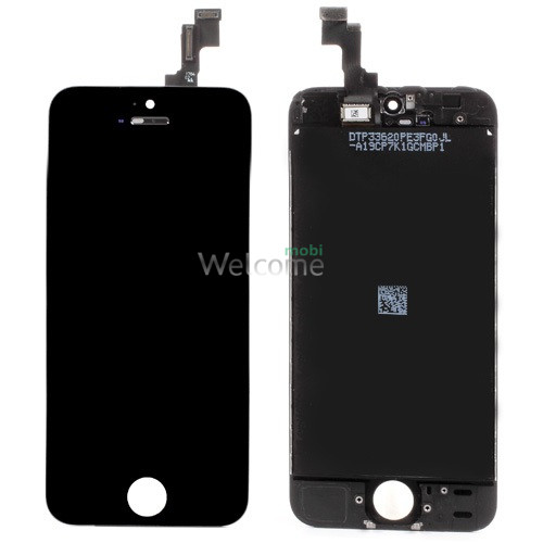 Дисплей iPhone 5S/iPhone SE в зборі з сенсором та рамкою black (in-cell AAAAA+)
