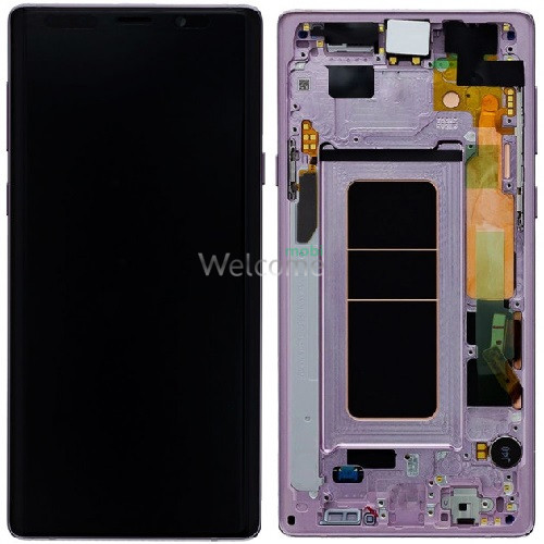 Дисплей Samsung SM-N960 Galaxy Note 9 в сборе с сенсором и рамкой lavender purple service orig