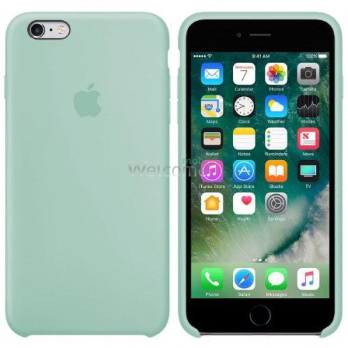 Silicone case for iPhone 6/6S (17) mint