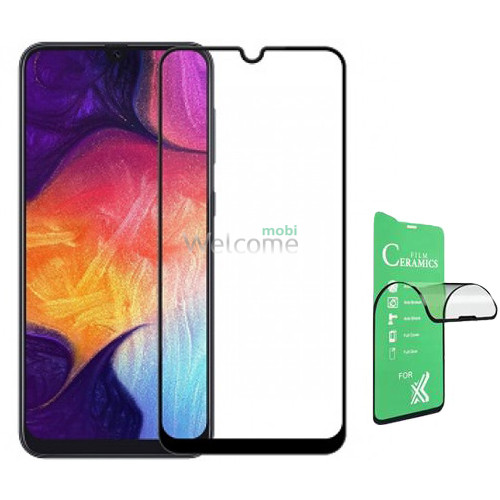 Скло Samsung M315/M215/M307/A307 Galaxy M31/M21/M30S/A30S Full Glue Ceramics black