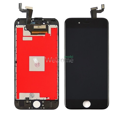 Дисплей iPhone 6S в сборе с сенсором и рамкой black (in-cell AAAAA+) LG
