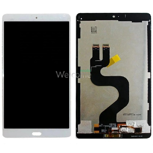 LCD for tablet Huawei MediaPad MediaPad M3 8.4 white with touchscreen
