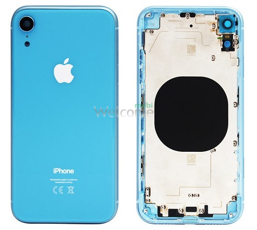 Корпус iPhone XR blue (оригинал) A+