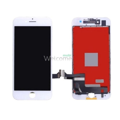 Дисплей iPhone 7 Plus в сборе с сенсором и рамкой white (in-cell AAAAA+) LG