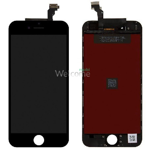 Дисплей iPhone 6 в сборе с сенсором и рамкой black (in-cell AAAAA+) LG