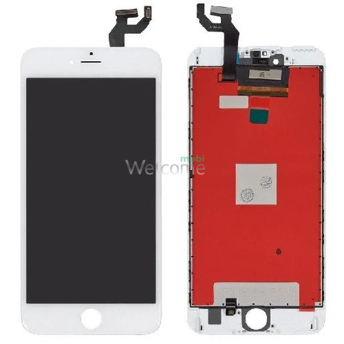 Дисплей iPhone 6S Plus в сборе с сенсором и рамкой white (in-cell AAAAA+) LG