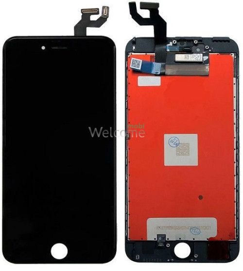 Дисплей iPhone 6S Plus в зборі з сенсором та рамкою black (in-cell AAAAA+) LG