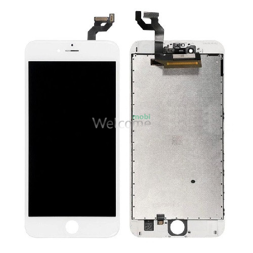 Дисплей iPhone 6S в сборе с сенсором и рамкой white (in-cell AAAAA+) LG