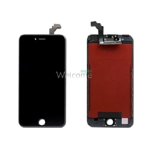 Дисплей iPhone 6 Plus в зборі з сенсором та рамкою black (in-cell AAAAA+) Sharp