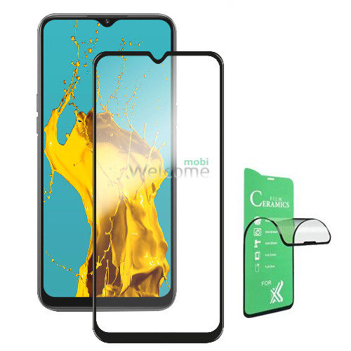 Скло Realme 6i/V5 Full Glue Ceramics black