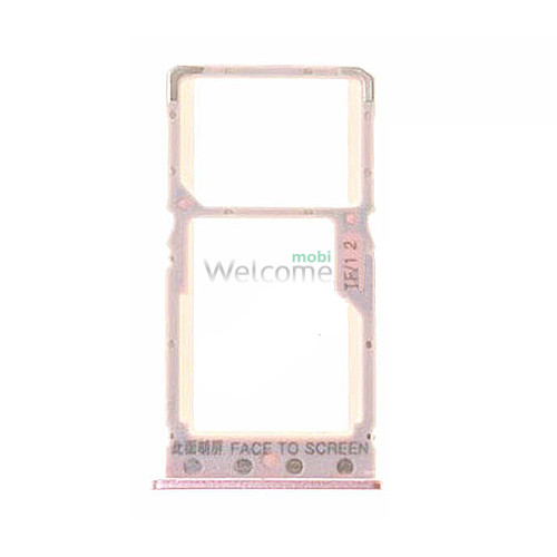 Тримач SIM-карти Xiaomi Redmi 6/Redmi 6A pink