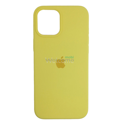 Silicone case for iPhone 12,12 Pro ( 4) yellow