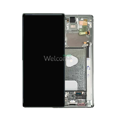 Дисплей Samsung SM-N980/N981 Galaxy Note 20 4G/20 5G в зборі з сенсором та рамкою Green service orig
