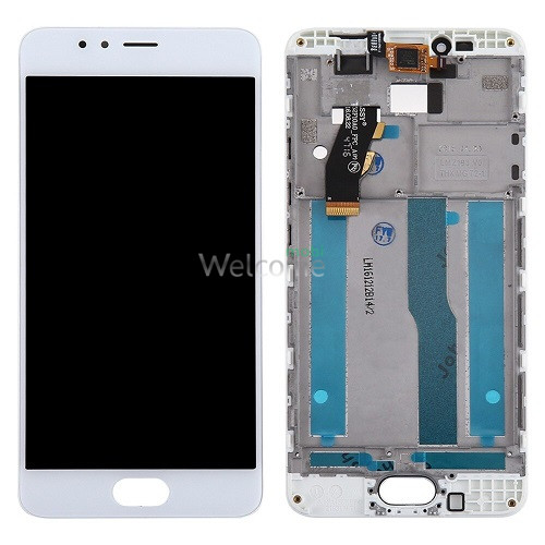 LCD Meizu M5s/M5s mini with touchscreen and frame white
