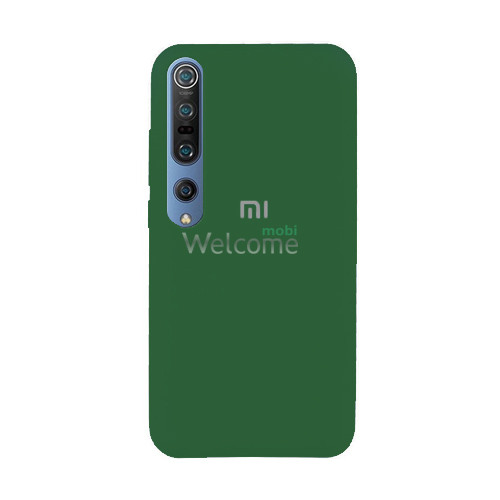 Чехол Xiaomi Mi 10 Silicone case (dark green)