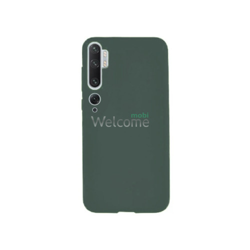 Чохол Xiaomi Mi Note 10/Mi Note 10 Pro/Mi CC9 Pro Silicone case (dark green)