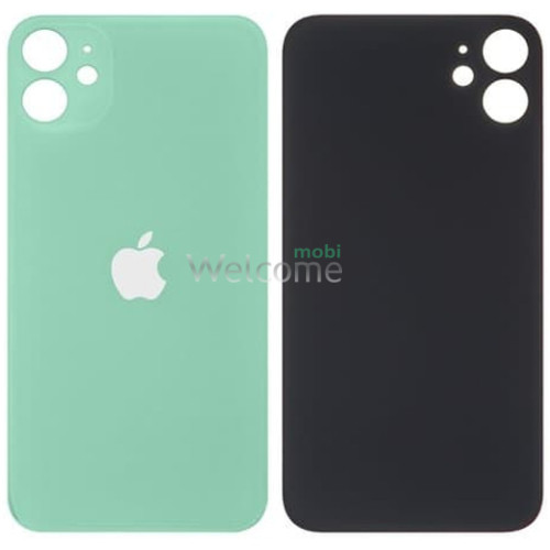 Задняя крышка (стекло) iPhone 11 green (big hole)