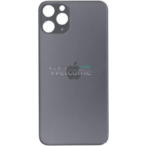 Задняя крышка (стекло) iPhone 11 Pro space gray (big hole)