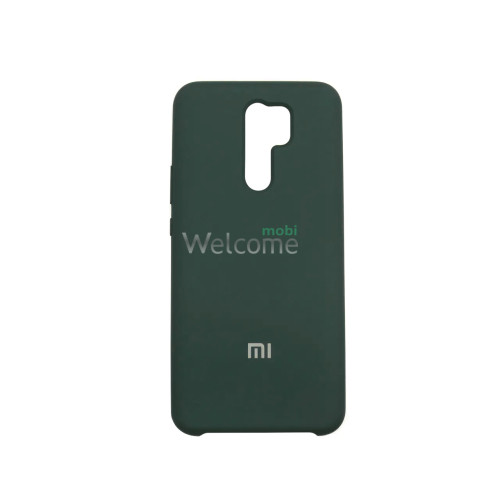 Чехол Xiaomi Redmi 9,Poco M2 Silicone case (dark green)