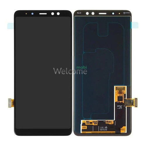 Дисплей Samsung SM-A730H Galaxy A8+ (2018) в зборі з сенсором black OLED