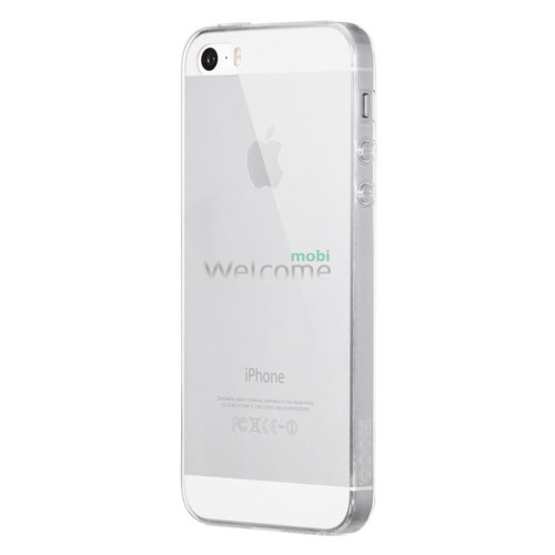 Чехол силиконовый iPhone SE,5,5S (прозрачный)