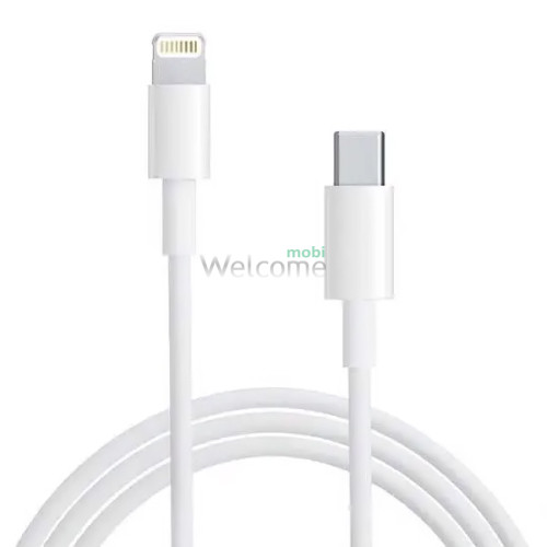PD кабель Type-C to Lightning Apple iPhone 11/iPhone 12, 1м білий