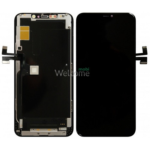 Дисплей iPhone 11 Pro Max в сборе с сенсором и рамкой black (оригинал переклей) А+