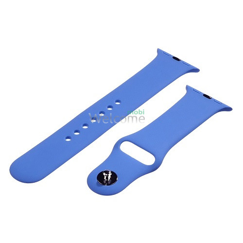 Ремешок силиконовый для Apple Watch 38,40,41 mm (03) Sky Blue