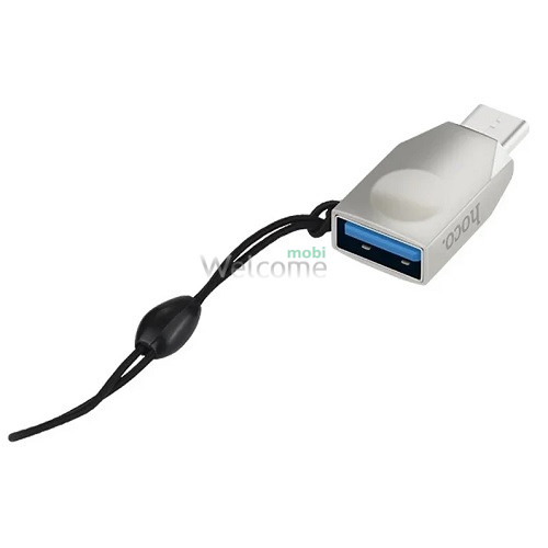 Перехідник-OTG HOCO UA9 USB 3.0 to Type-C silver