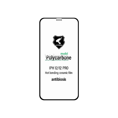 Захисна плівка iPhone 12/12 Pro 6.1 (3D, чорна) Polycarbone