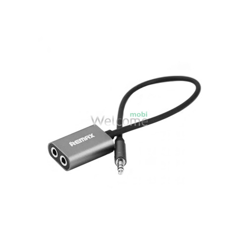 Перехідник/Audio розгалужувач Remax RL-S20 Sharing AUX 3.5mm to 2*3.5mm, black