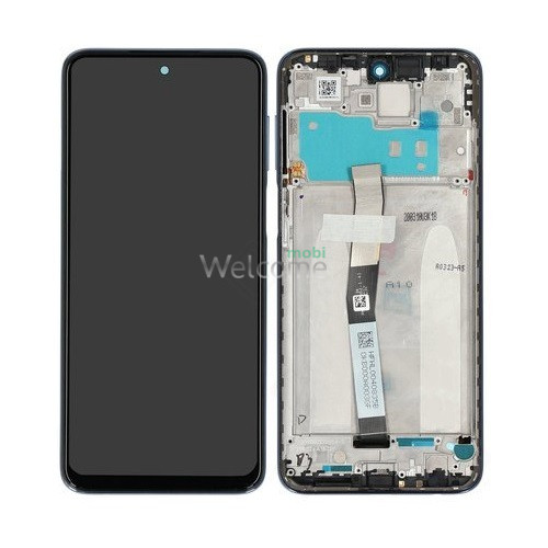 LCD Xiaomi Redmi Note 9 Pro/Note 9S grey with touchscreen and frame
