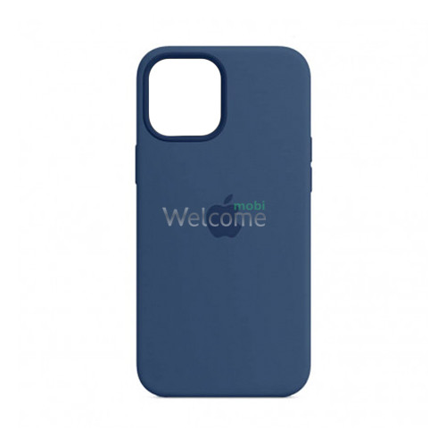 Silicone case for iPhone 12,12 Pro (20) navy blue