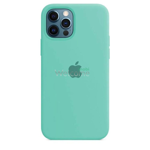 Silicone case for iPhone 12,12 Pro (17) turquoise