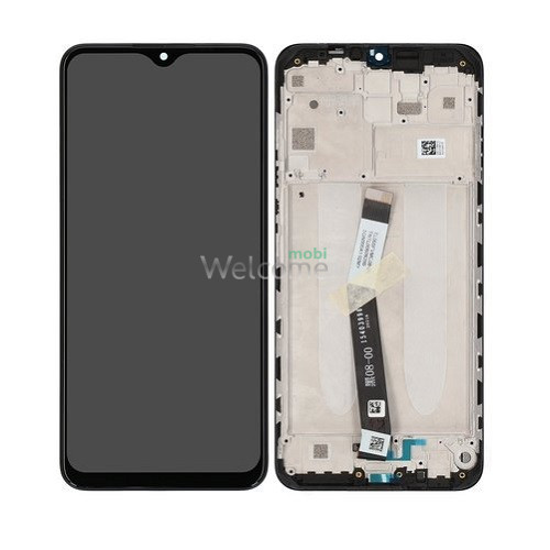 LCD Xiaomi Redmi 9 black with touchscreen and frame service orig