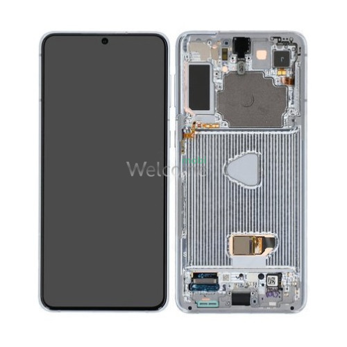 Дисплей Samsung SM-G996 Galaxy S21 Plus в зборі з сенсором та рамкою Phantom Silver service orig