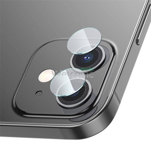 Защитное стекло для камеры iPhone 12 mini Full Glue (2.5D, прозрачное)