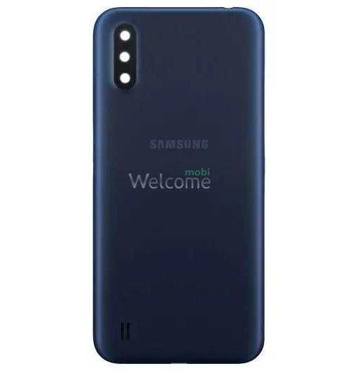 Задня кришка Samsung A015 Galaxy A01 2019 blue (зі склом камери)