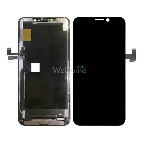Дисплей iPhone 11 Pro в зборі з сенсором та рамкою black (GX Soft OLED)