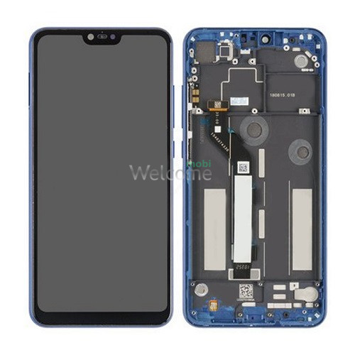 LCD Xiaomi Mi8 Lite Aurora Blue with touchscreen and frame service orig