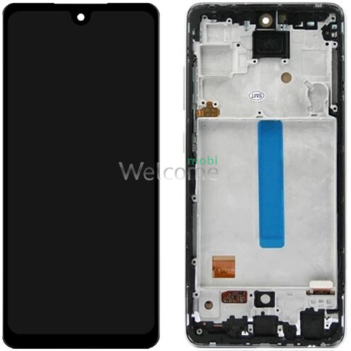 Дисплей Samsung SM-A525/A528 Galaxy A52/A52s (2021) в зборі з сенсором та рамкою black service orig